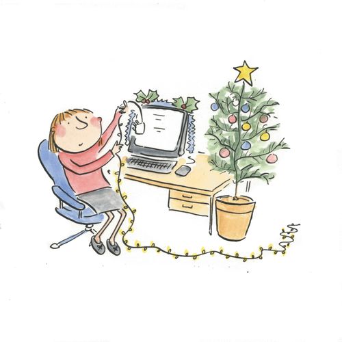 Office Christmas decorations