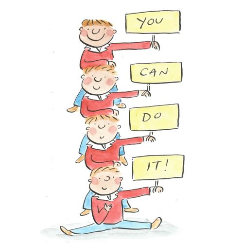 "You can do it!"