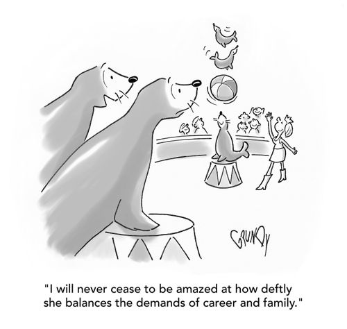'I will never cease to be amazed at how deftly she balances the demands of career and family.'