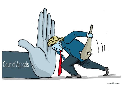 Trump is stopped in the Court of Appeals.