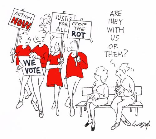 "Are they with us or them?"