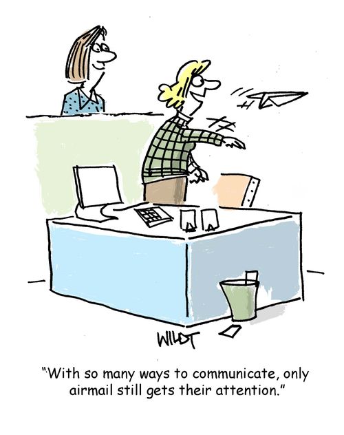 With so many ways to communicate, only airmail still gets their attention.