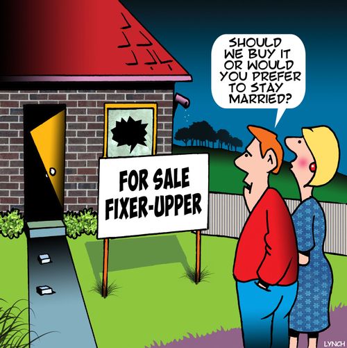 "Should we buy it or would you prefer to stay married?"
