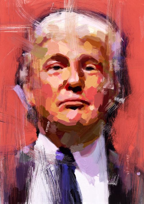 Donald Trump painting