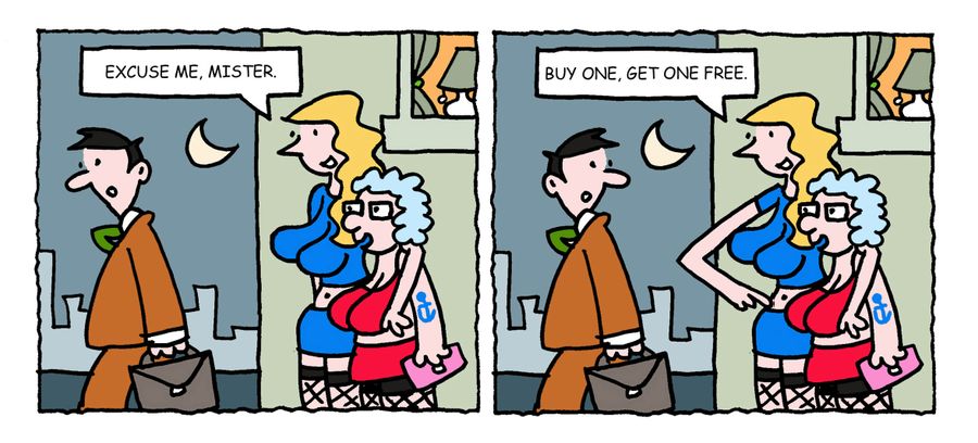 "Buy one, get one free."