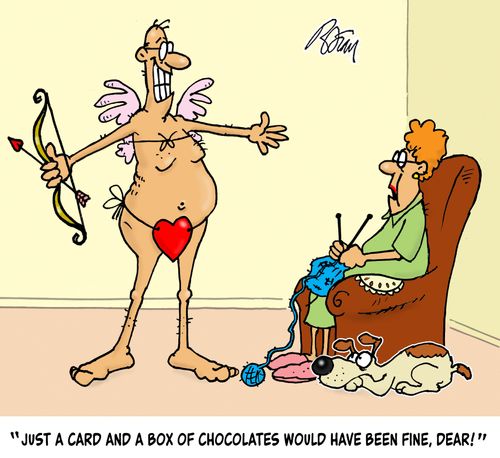 "Just a card and a box of chocolates would have been fine, dear!"