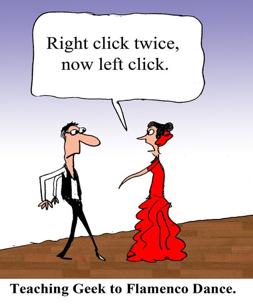 "Right click twice, now left click."