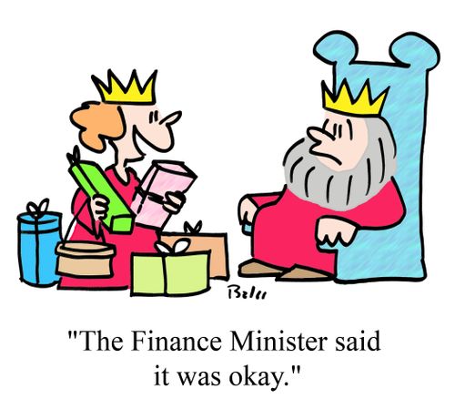 "The Finance Minister said it was okay."