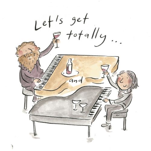 Let's get totally... Brahms and Liszt.