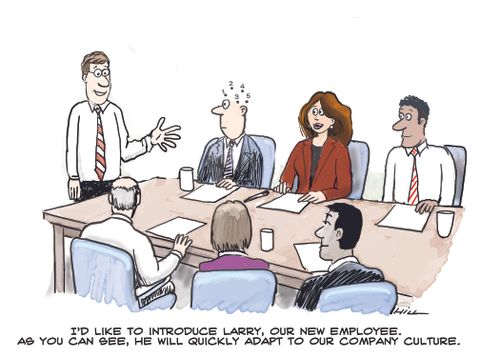 'Our new employee will quickly adapt to our company culture'
