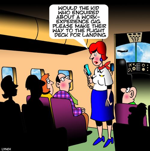 Work experience - 'Please make your way to the flight deck for landing'