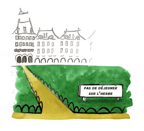 "Pas de dejeuner sur l'herbe"
