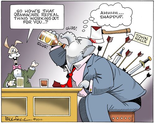 "Some how's that Obamacare repeal thing working out for you..?"