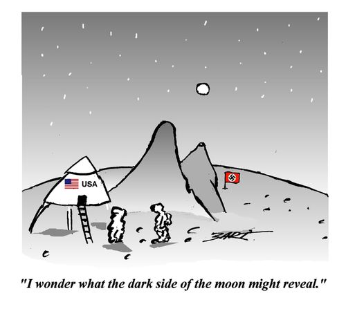 "I wonder what the dark side of the moon might reveal."
