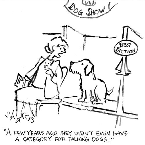 "A few years ago they didn't even have a category for talking dogs."