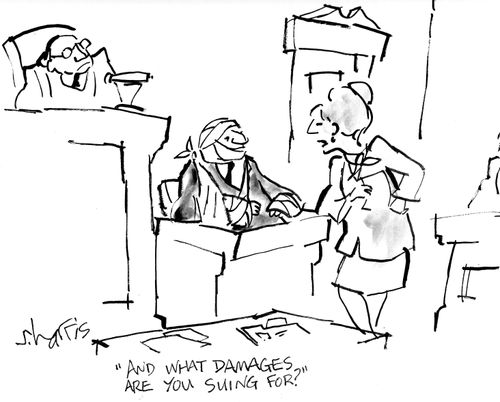 "And what damages are you suing for?"