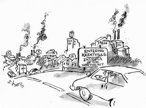 'Entering Krentville -Dystopia of the northeast'