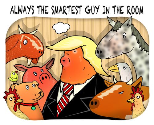 Always the smartest guy in the room.
