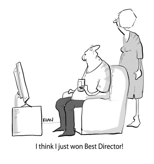 "I think I just won Best Director!"