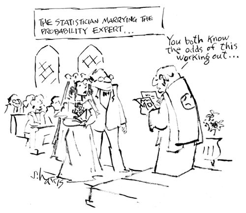 The statistician marrying the probability expert...