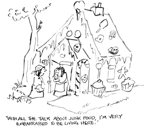 "With all the talk about junk food, I've very embarrassed to be living here."