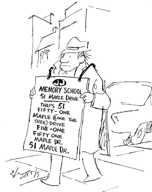 'Memory School- 51 Maple Drive - that's 51, fifty one, Maple (like tree) drive, five one fifty one maple dr. 51 Maple dr.
