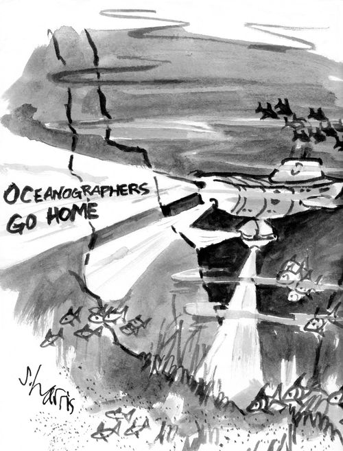 'Oceanographers go home'