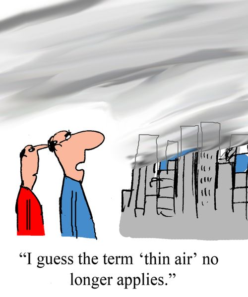 "I guess the term 'thin air' no longer applies."