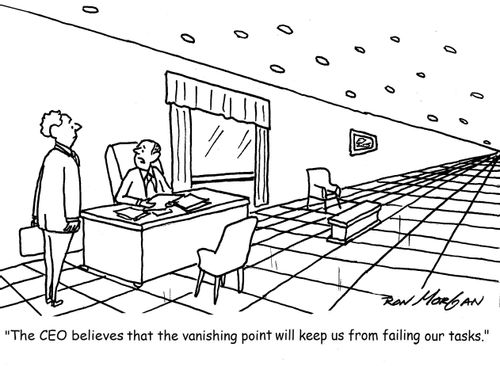 "The CEO believes that the vanishing point will keep us from failing our tasks."
