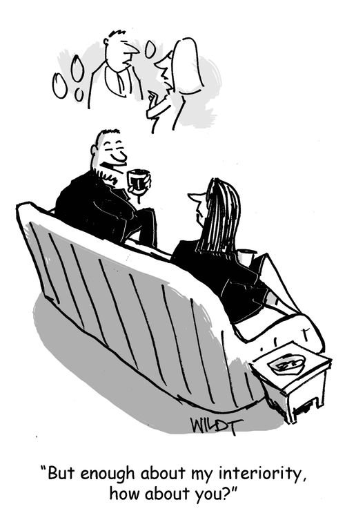 'But enough about my interiority, how about you?'