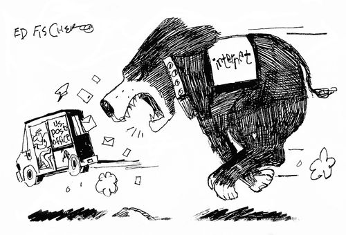 Internet replacing postal service