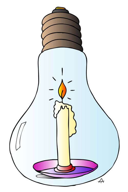 Candle Powered Lightbulb