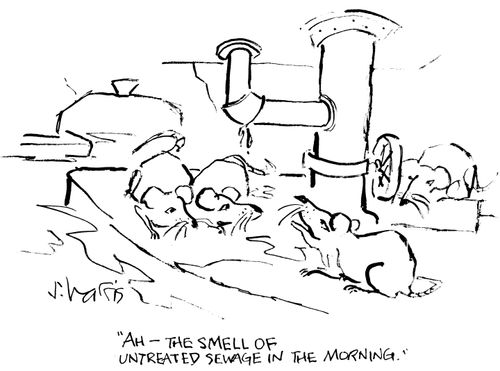 "Ah - the smell of untreated sewage in the morning."