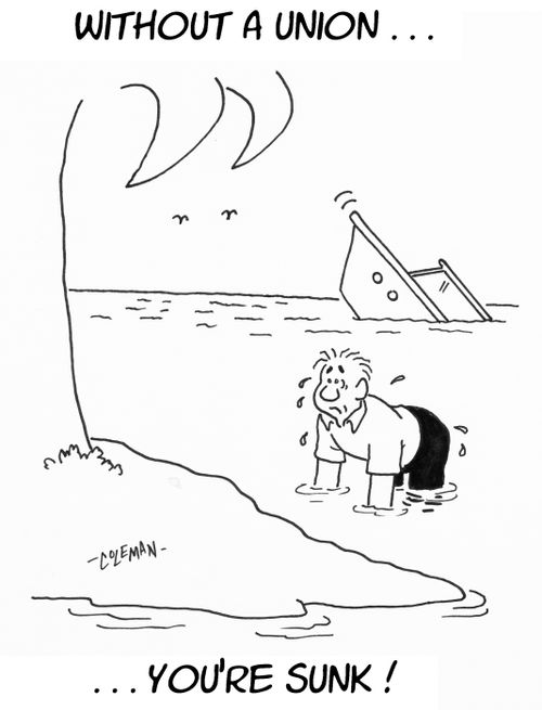 Without a union...you're sunk.