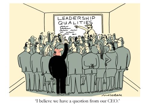 "I believe we have a question from our CEO."