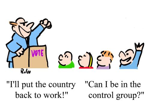 "Can I be in the control group?"