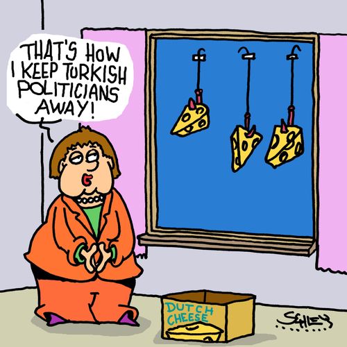 "That's how I keep Turkish politicians away!"