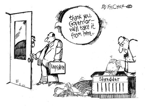 "Thank you, Governor - we'll take it from here."