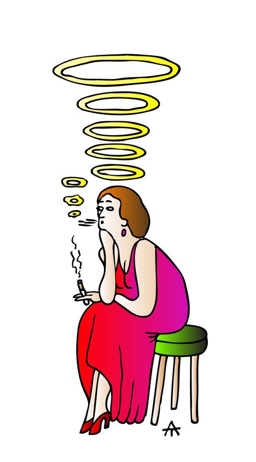 Smoking Woman