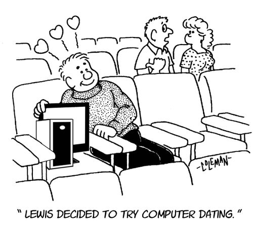 "Lewis decided to try computer dating."