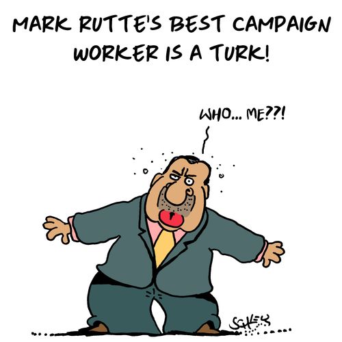 Mark Rutte's best campaign worker is a Turk!