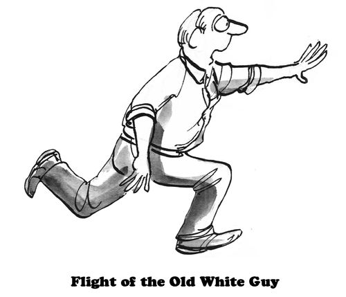 Flight of the Old White Guy