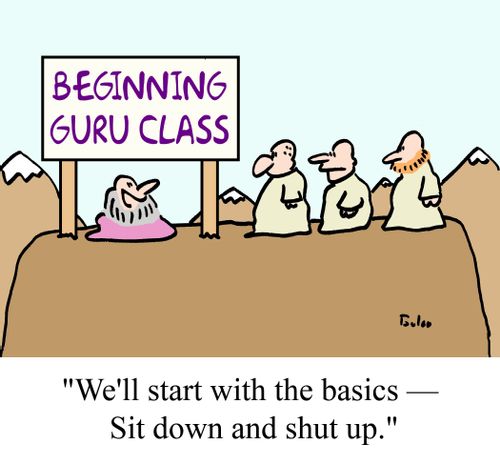 "We'll start with the basics - Sit down and shut up."