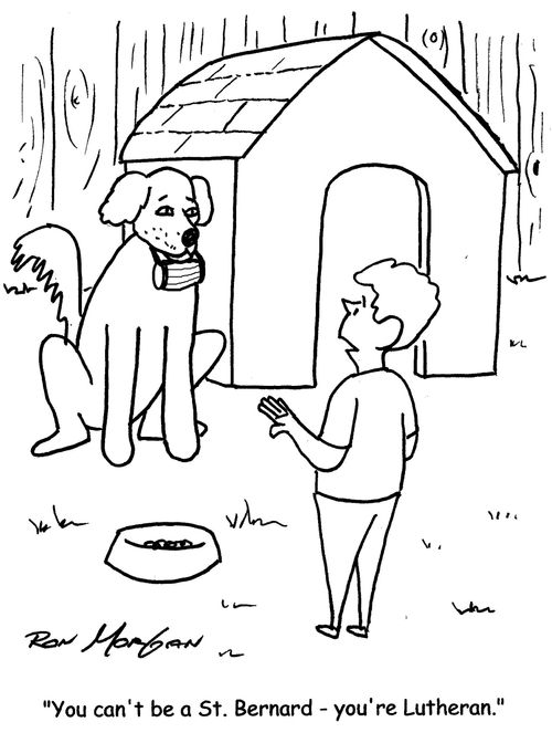 "You can't be a St. Bernard - you're Lutheran."
