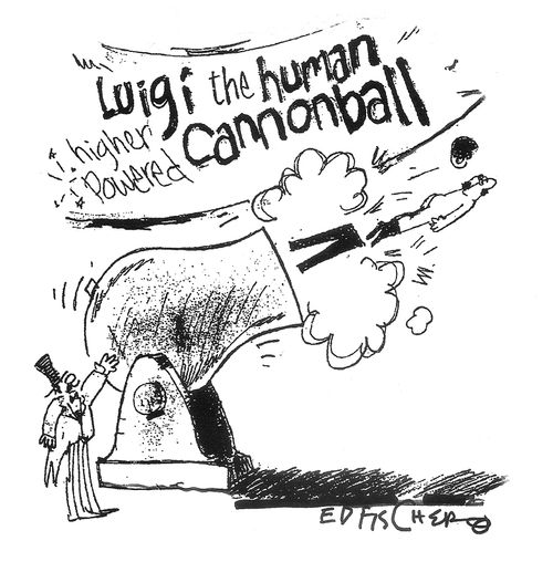 'Luigi the human cannonball.'