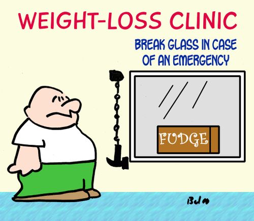 Weight Loss Clinic: Break glass in case of emergency.