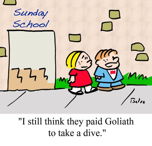 "I still think they paid Goliath to take a dive."