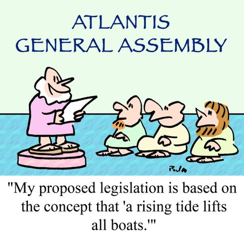 'My proposed legislation is based on the concept that 'a rising tide lifts all boats.''