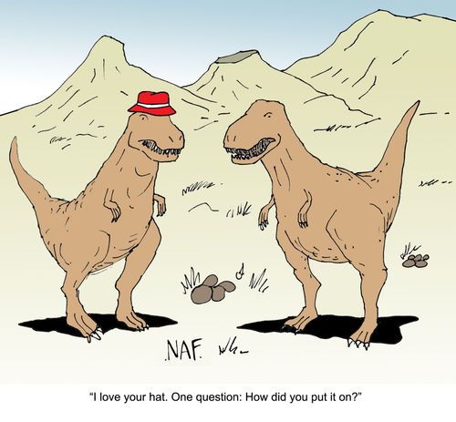 "I love your hat. One question: How did you put it on?"
