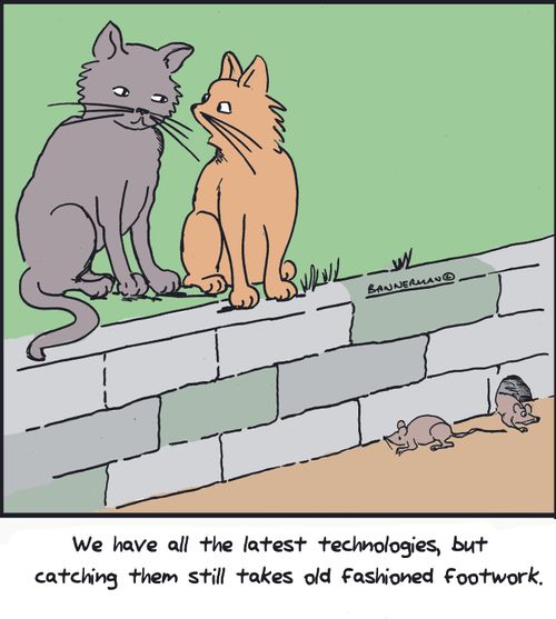 "We have all the latest technologies, but catching them still takes old fashioned footwork."